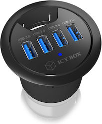 Icy Box USB Hub 4 Θυρών (USB-A) IB-HUB1403 Icy Box USB Hub 4 Θυρών (USB-A) IB-HUB1403