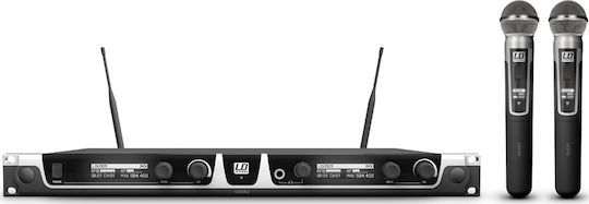 LD Systems U505 HHD 2 (584 - 608MHz) Σετ Ασύρματο Δυναμικό Μικρόφωνο Χειρός για Φωνητικά