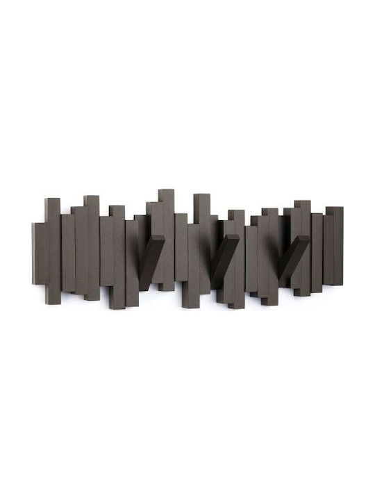 Umbra Κρεμάστρα Τοίχου Sticks Πλαστική 5 Θέσεων 49.2x2.9x8.1cm