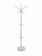 HomeMarkt Ines Cuiere de podea Metal Alb Rotativ cu marmură 37x37x170cm