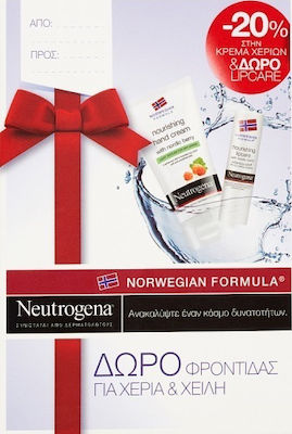 Neutrogena Nourishing Hand Cream & Lip Care Nordic Berry Σετ Περιποίησης