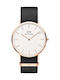 Daniel Wellington Classic Cornwall Men's Watch 40mm Battery with Black Fabric Strap