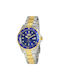 Invicta Pro Diver Watch Kinetic with Gold Metal Bracelet