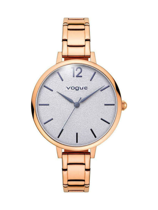 Vogue Uhr mit Rose Gold Metallarmband