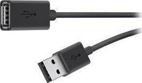 Belkin USB 2.0 Кабел USB-A мъжки - USB-A женски Черен 1.8м F3U153BT1.8M