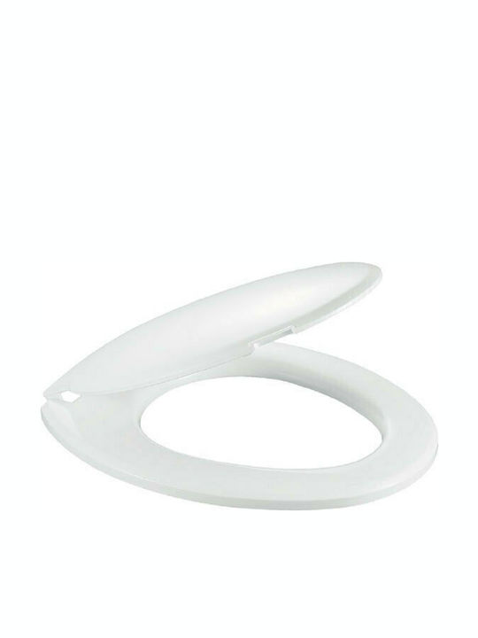 Viospiral Plastic Toilet Seat White Comfort 47cm