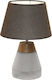Eglo Concrete Table Lamp for Socket E27 with Gray Shade and Base