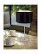 Eglo Metal Table Lamp for Socket E27 with Black Shade and Silver Base