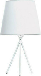 Aca Modern Table Lamp E27 White/White TNK75090WT1T