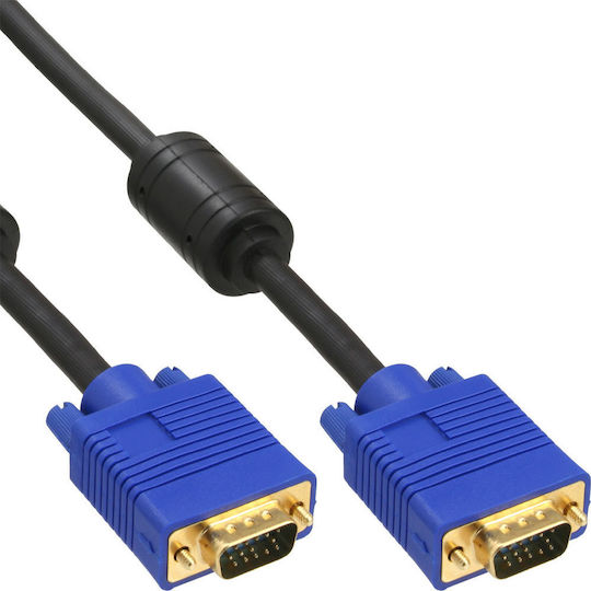 InLine Kabel VGA-Stecker - VGA-Stecker Schwarz 1m (17702S)