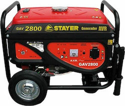 Stayer GAV 2800 Γεννήτρια Βενζίνης Τετράχρονη με Μίζα, Ρόδες και Μέγιστη Ισχύ 3.5kVA