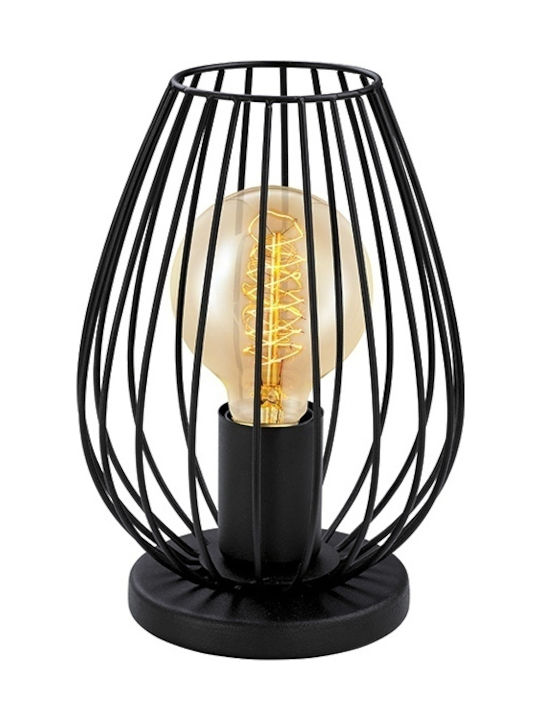 Eglo Tischlampe Dekorative Lampe mit Fassung für Lampe E27 Schwarz