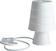 Fan Europe Plastic Table Lamp for Socket E14 with White Shade and Base
