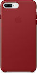 Apple Leather Case Coperta din spate Piele Roșu (iPhone 8/7 Plus) MQHN2ZM/A