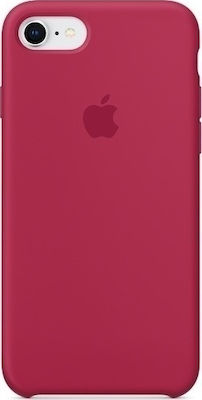 Apple Silicone Case Umschlag Rückseite Silikon Rot (iPhone 8/7)