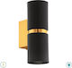 Eglo Passa Modern Lamp Wall with Socket GU10 Black 8.5x6x17cm