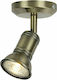 Aca Brulee Single Spot with Socket GU10 in Gold Color