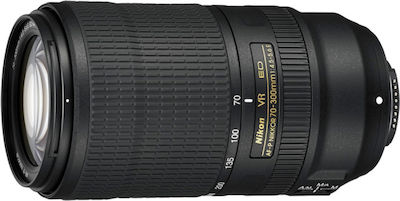 Nikon Full Frame Camera Lens AF-P Nikkor 70-300mm f/4.5-5.6E ED VR Tele Zoom for Nikon F Mount Black