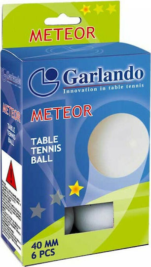 Meteor Garlando 05-432-008 Μπαλάκια Ping Pong 1-Star 6τμχ
