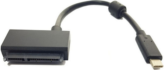 Powertech Converter Type-C to SATA / Micro USB Μαύρο PTH-020