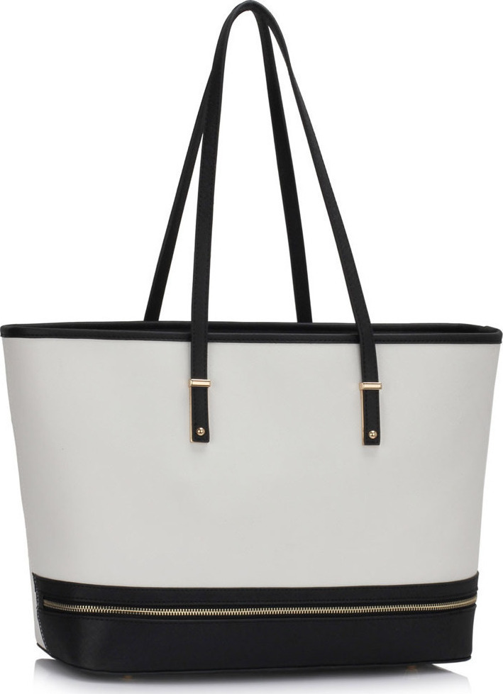 LS Bags LS00460 Black /White Skroutz.gr