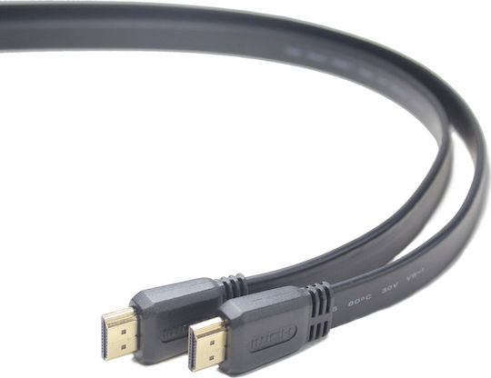 Cablexpert HDMI 2.0 Premium High Speed 4K 60Hz HDR Flat HDMI Cable HDMI Male - HDMI Male 1m Black