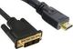 InLine 1m DVI-D male to HDMI male Cable Black (17661P)