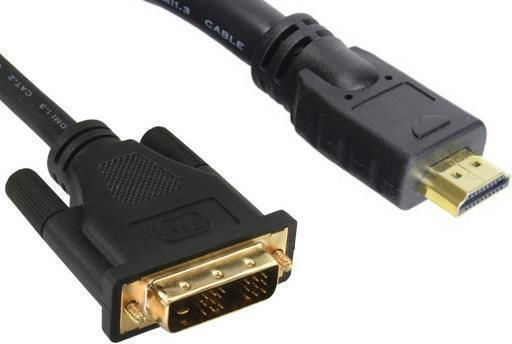 InLine Kabel DVI-D-Stecker - HDMI-Stecker 10m Schwarz (17666P)