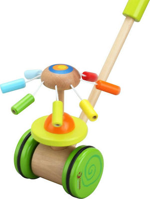 Classic World Slide Toy Push Rainbow made of Wood with Sounds for 12++ Months CW