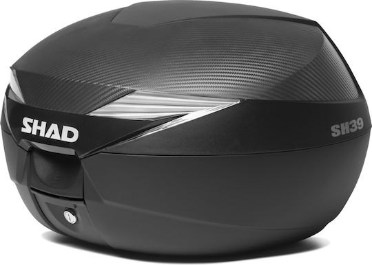 Shad SH39 Carbon Motorcycle Top Case 39lt Black D0B39106