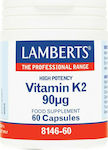 Lamberts Vitamin K2 90MCG 60 κάψουλες