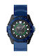 Jaga AQ1015 Blue Watch Battery with Blue Rubber Strap