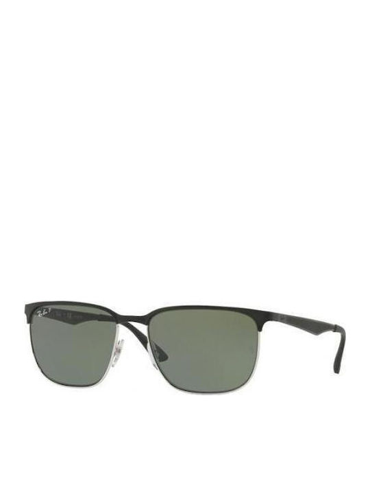 Ray Ban Ανδρικά Γυαλιά Ηλίου με Μαύρο Σκελετό και Πράσινο
