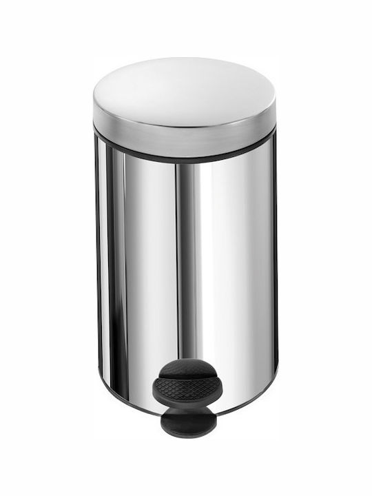 Sanco A90-90611 Inox Toilet Bin 12lt Silver