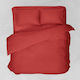 Viopros Duvet Cover Queen 220x240 Basic Red