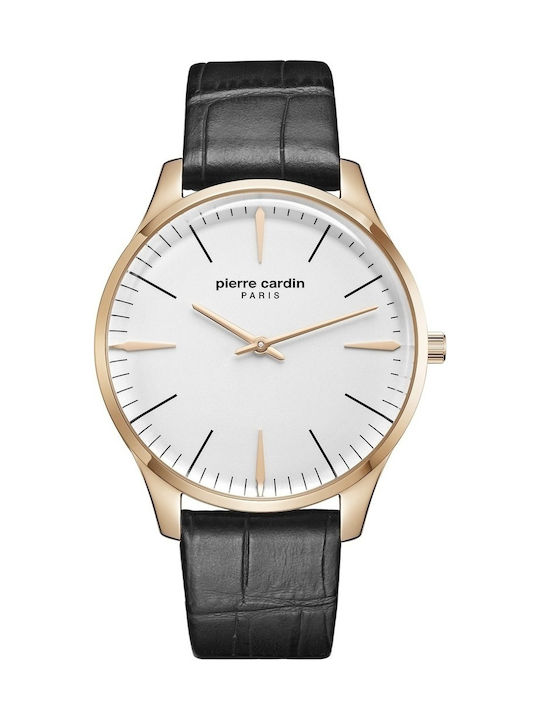 Pierre Cardin Uhr mit Schwarz Lederarmband PC902271F04