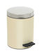 Pam & Co Metallic Bathroom Basket Soft Close 5lt Beige