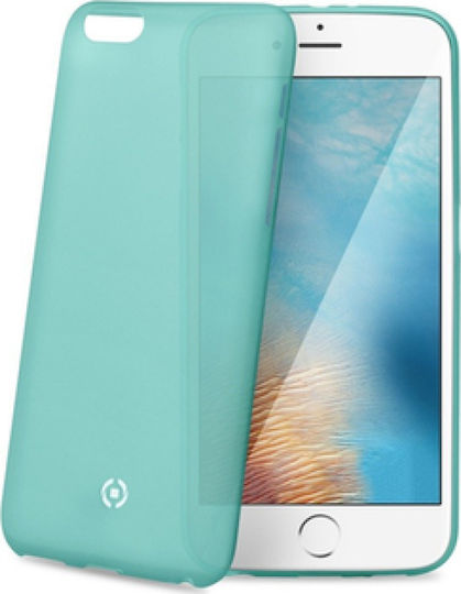 Celly Frost Back Cover Σιλικόνης Τιρκουάζ (iPhone SE 2022/2020)