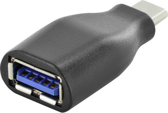 Digitus AK-300506-000-S Μετατροπέας USB-C male σε USB-A female