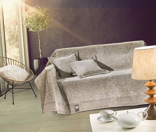 Guy Laroche Balance Ριχτάρι Πολυθρόνας Δύο 'Οψεων Chenille 150x170εκ. Sand 1133030217064