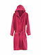 Guy Laroche Palacio Women's Hooded Bathrobe Ruby