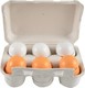 Magni Wooden Eggs in Case 6pcs from Wood for 3+ Years 6pcs