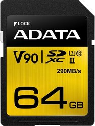 Adata Premier One SDXC 64GB Clasa 10 U3 V90 UHS-II