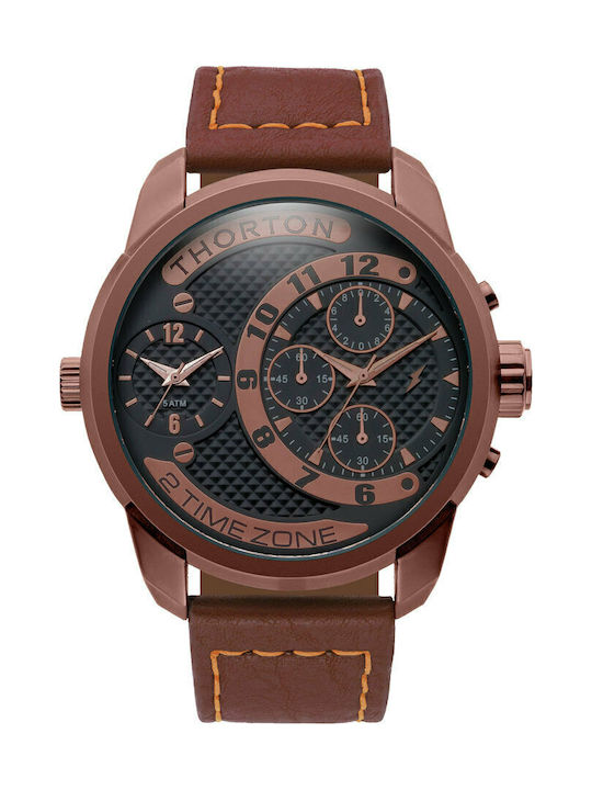 Thorton Ανδρικό Ρολόι 53mm Χρονογράφος Μπαταρία...