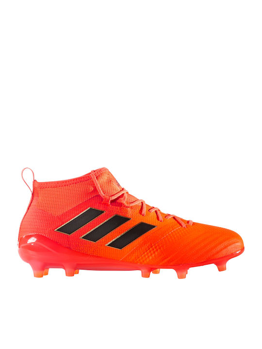 Adidas Ace 17.1 FG Ψηλά Ποδοσφαιρικά Παπούτσια με Τάπες Solar Orange / Core Black / Solar Red