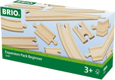 Brio Toys Expansion Pack Beginner Railroad Tracks for 3++ Years