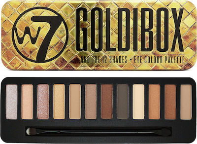 W7 Cosmetics Goldibox Eye Shadow Palette in Solid Form 15.6gr