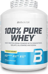 Biotech USA 100% Pure Whey Proteină din Zer Fără gluten cu Aromă de Banană 2.27kg