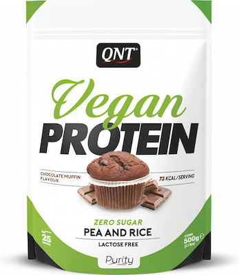 QNT Vegan Protein Fără Gluten & Lactoză cu Aromă de Brioșă cu ciocolată 500gr