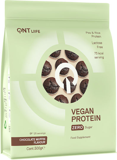 QNT Vegan Protein Gluten & Lactose Free with Flavor Chocolate Muffin 500gr